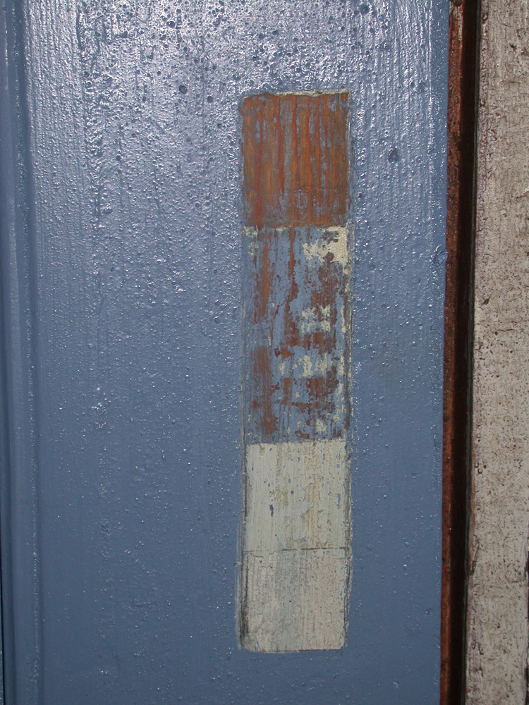 Historic paint analysis of the blue door
